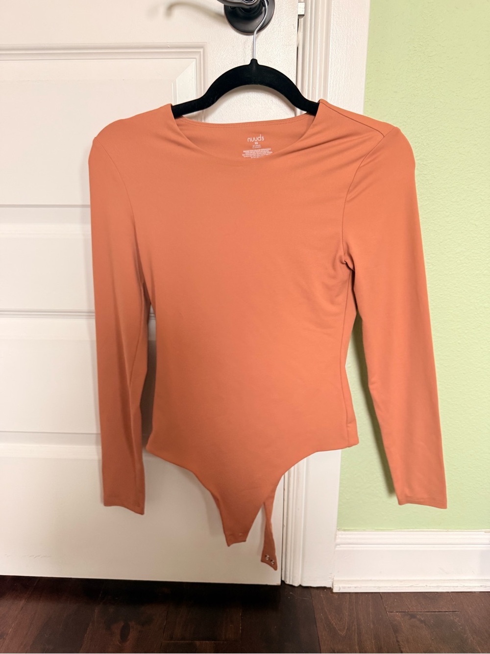 nuuds Long Sleeve Bodysuit in Terracotta